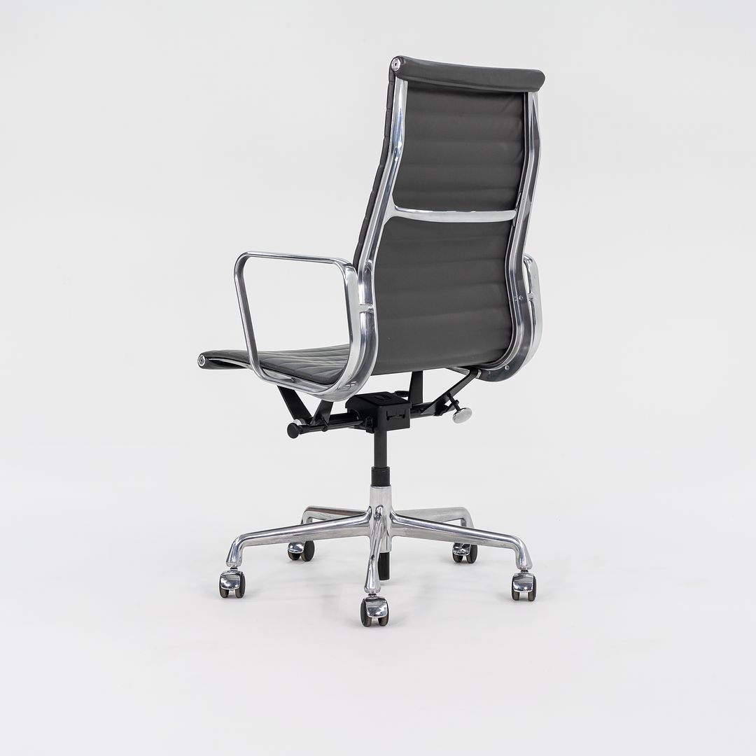 2016 Aluminum Group Executive Desk Chair, EA337 by Ray and Charles Eames for Herman Miller in Grey Leather 3x Available