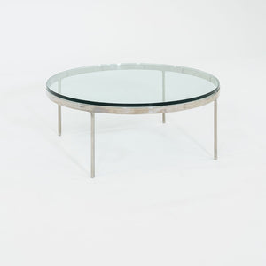SOLD 1985 TA.35.42G Coffee Table by Nicos Zographos for Zographos Designs in Stainless Steel and Glass