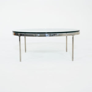SOLD 1985 TA.35.42G Coffee Table by Nicos Zographos for Zographos Designs in Stainless Steel and Glass