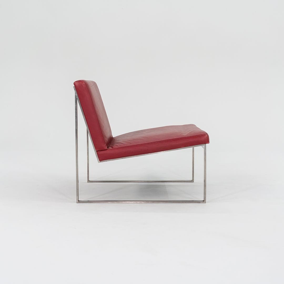 2010s B.2 Chair by Fabien Baron for Bernhardt Design in Red Leather 12+ Available