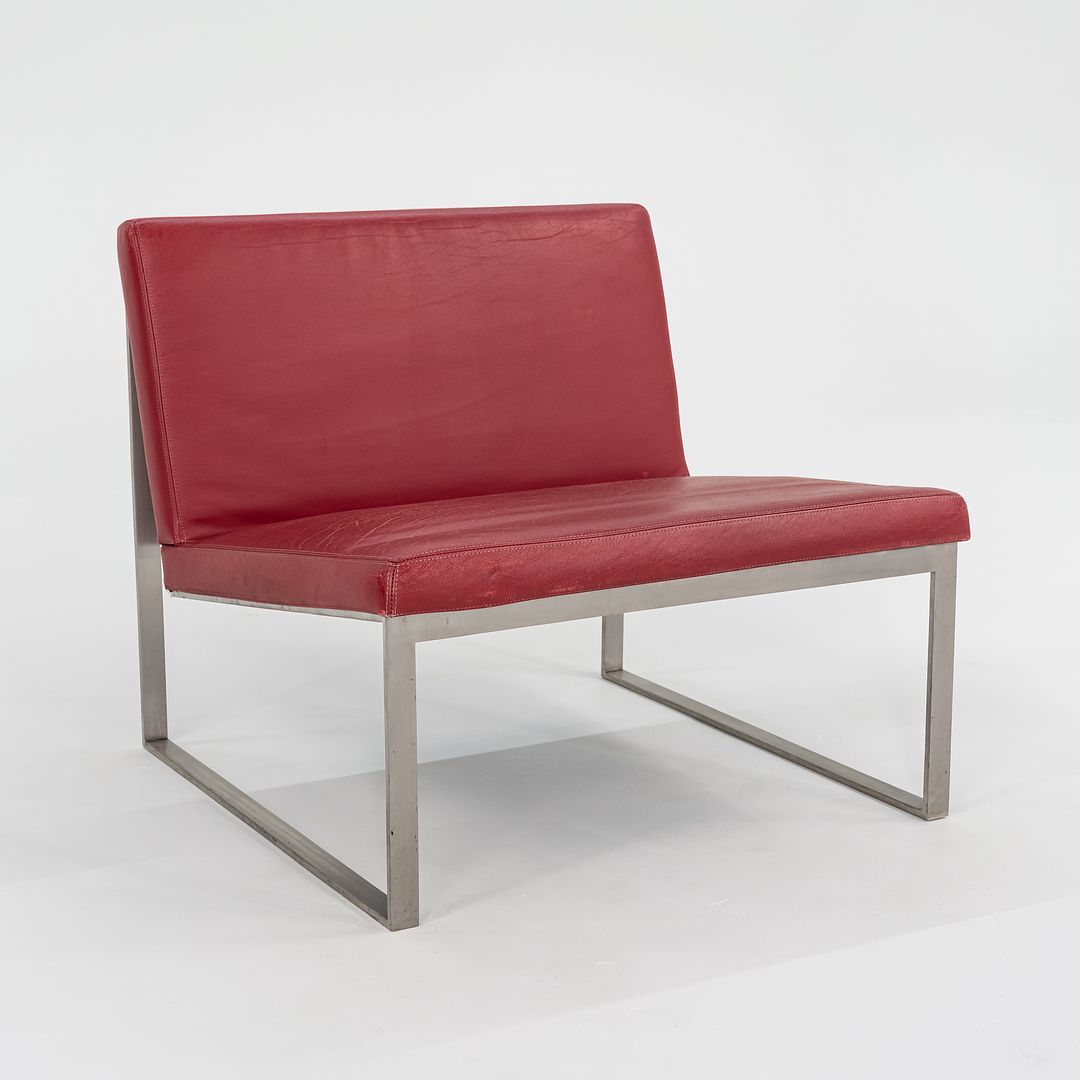 2010s B.2 Chair by Fabien Baron for Bernhardt Design in Red Leather 12+ Available