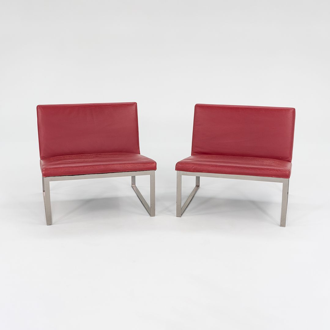 2010s B.2 Chair by Fabien Baron for Bernhardt Design in Red Leather 12+ Available