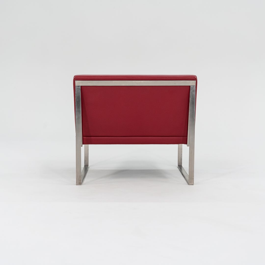 2010s B.2 Chair by Fabien Baron for Bernhardt Design in Red Leather 12+ Available