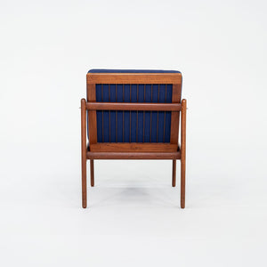 1960s Model 563 Lounge Chair by Frederik Kayser for Vatne Mobler Teak, Foam, Fabric