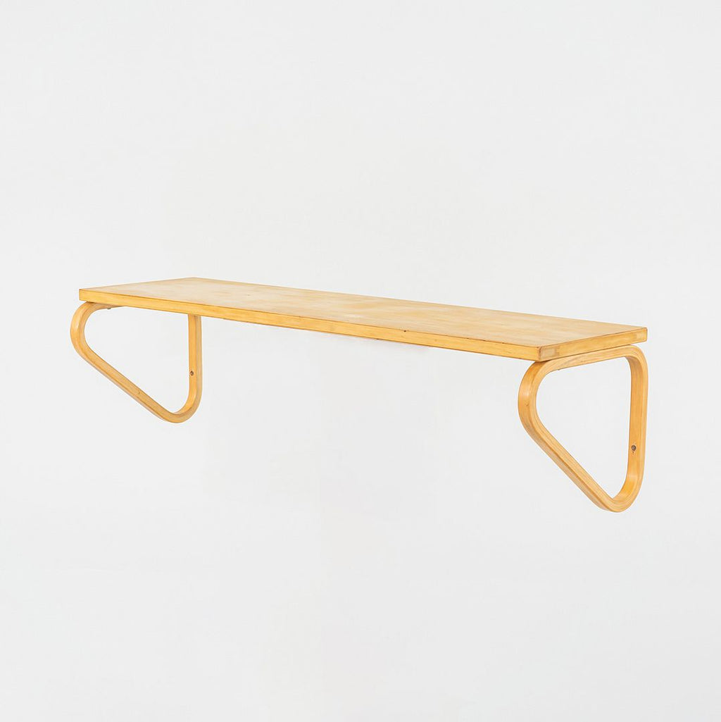 1970s Aino & Alvar Aalto for Artek Laminated Birch Shelf, Model 112B, 35 inches