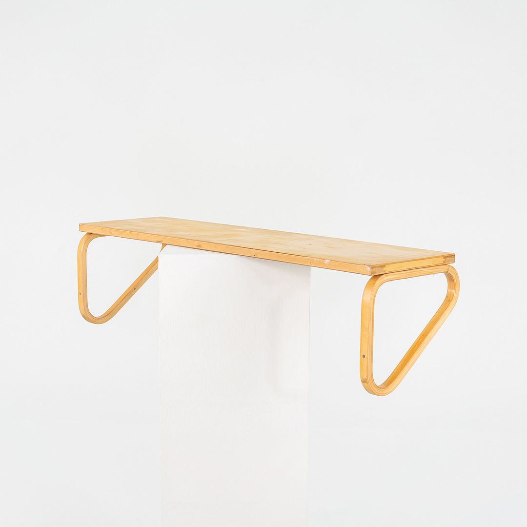 1970s Aino & Alvar Aalto for Artek Laminated Birch Shelf, Model 112B, 35 inches