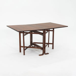 1979 Norwegian Bendt Winge for Kleppe Mobelfabrik Rosewood Drop Leaf Dining Table