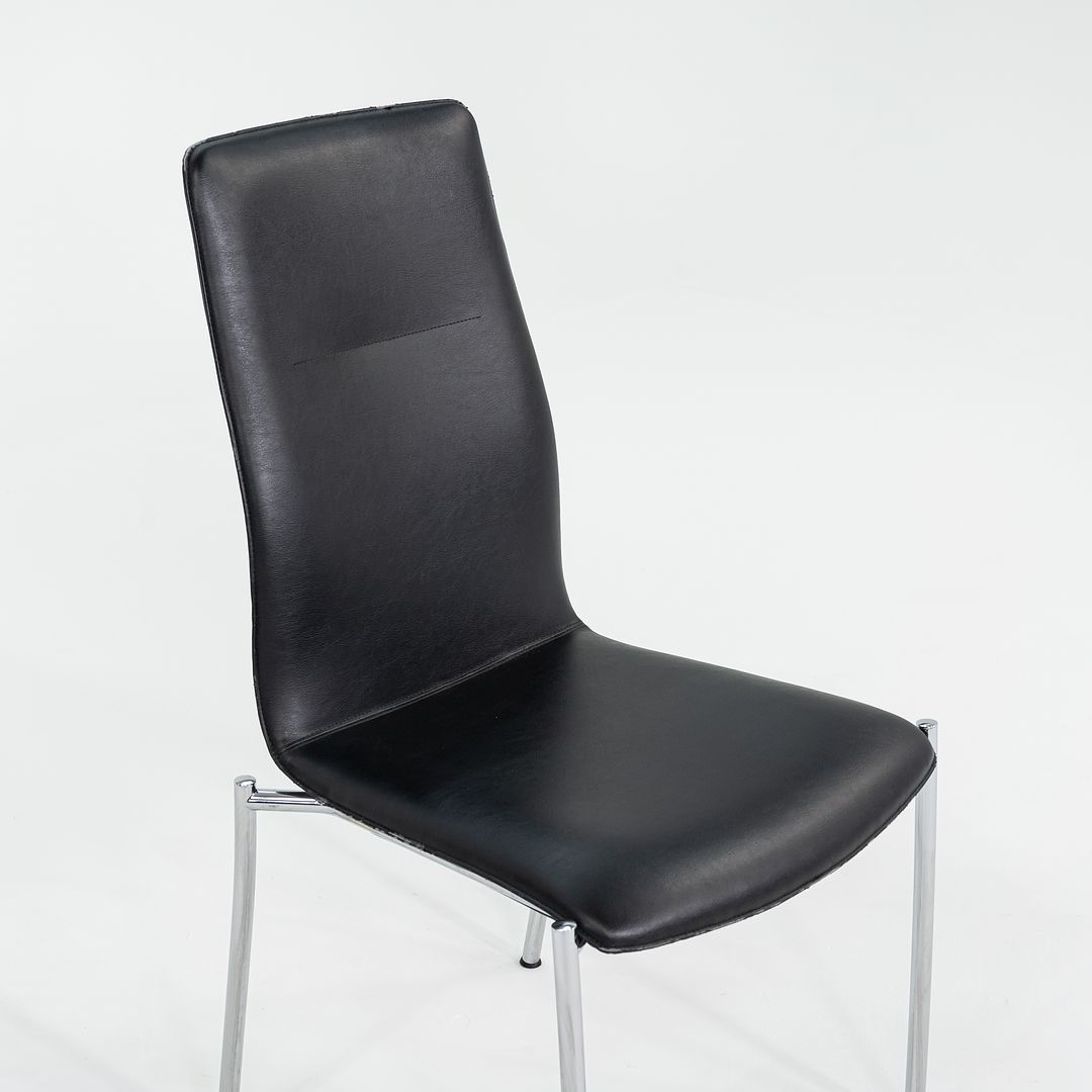 2011 Ona Plaza Side Chair by Jorge Pensi for Kusch and Co in Black Leather 45x Available
