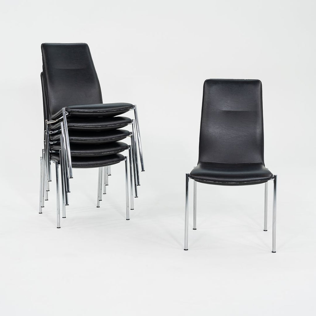 2011 Ona Plaza Side Chair by Jorge Pensi for Kusch and Co in Black Leather 41x Available