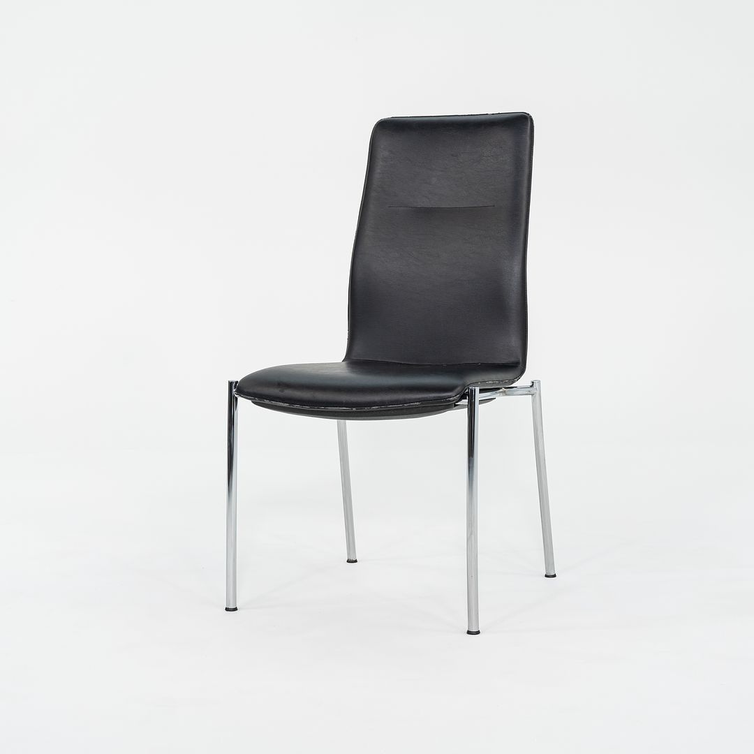 2011 Ona Plaza Side Chair by Jorge Pensi for Kusch and Co in Black Leather 45x Available