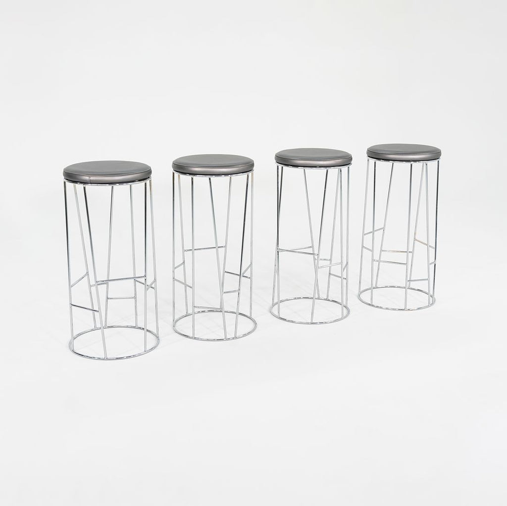 2019 Forest Swivel Bar Stool by Arik Levy for Bernhardt Design in Maharam Alloy Flint Upholstery, 13x Available