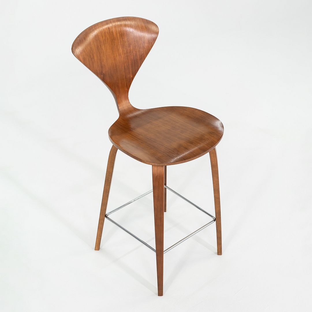 2005 Norman Cherner for Cherner Chair Company Counter Height Stool in Walnut