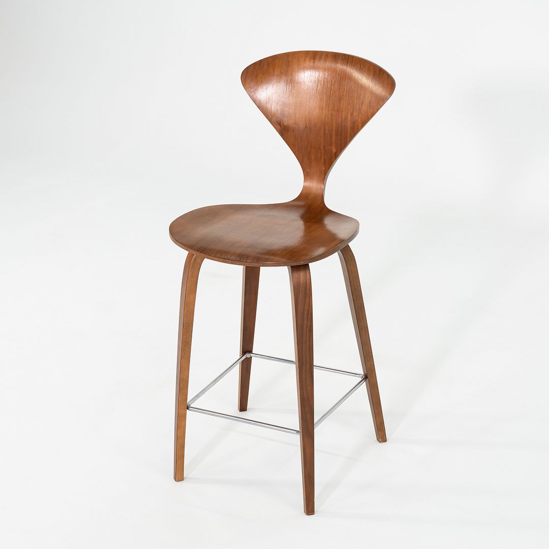 2005 Norman Cherner for Cherner Chair Company Counter Height Stool in Walnut