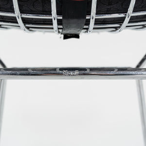 SOLD 2010s Bertoia Counter Stool 426C by Harry Bertoia for Knoll in Chrome with Red Seat Pads 1x Available
