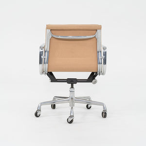 SOLD 1996 Eames Soft Pad Management Chair, EA435 by Ray and Charles Eames for Herman Miller in Tan Hopsack Fabric 6x Available