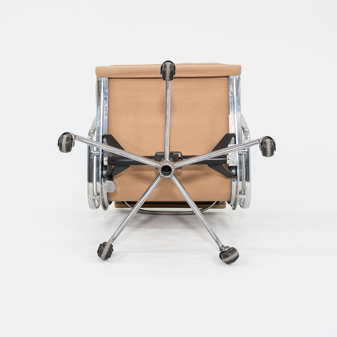 SOLD 1996 Eames Soft Pad Management Chair, EA435 by Ray and Charles Eames for Herman Miller in Tan Hopsack Fabric 6x Available