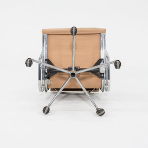 1996 Eames Soft Pad Management Chair, EA435 by Ray and Charles Eames for Herman Miller in Tan Hopsack Fabric 6x Available