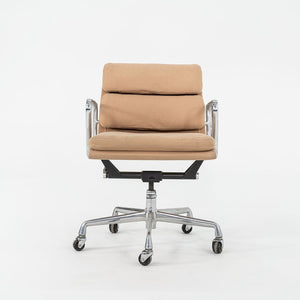 SOLD 1996 Eames Soft Pad Management Chair, EA435 by Ray and Charles Eames for Herman Miller in Tan Hopsack Fabric 6x Available