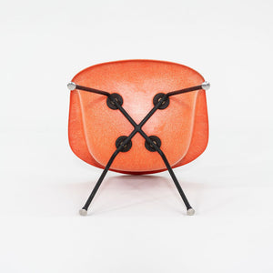 C. 1954 Eames Zenith Herman Miller MAX Arm Shell Chair in Red/Orange Fiberglass