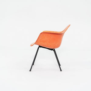C. 1954 Eames Zenith Herman Miller MAX Arm Shell Chair in Red/Orange Fiberglass