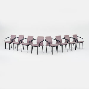 1993 Mandarin Chair by Ettore Sottsass for Knoll in Steel and Fabric 8x Available