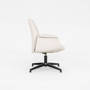 2015 Pair of Jean-Marie Massaud for Poltrona Frau Downtown Arm Chairs in Stucco Pelle Frau Leather