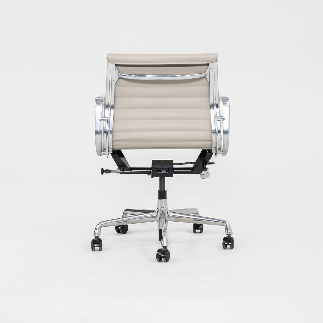 2021 Aluminum Group Management Desk Chair, Model EA335 by Ray and Charles Eames for Herman Miller in Stone Ecohide 8x Available