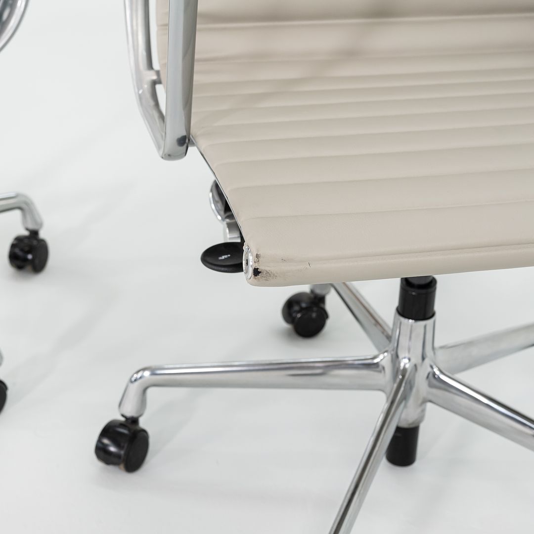 2021 Aluminum Group Management Desk Chair, Model EA335 by Ray and Charles Eames for Herman Miller in Stone Ecohide 8x Available