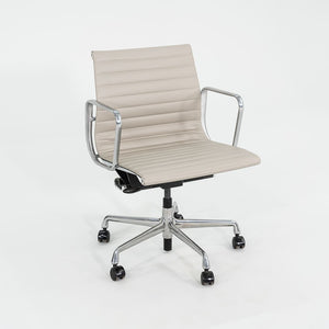 2021 Aluminum Group Management Desk Chair, Model EA335 by Ray and Charles Eames for Herman Miller in Stone Ecohide 6x Available