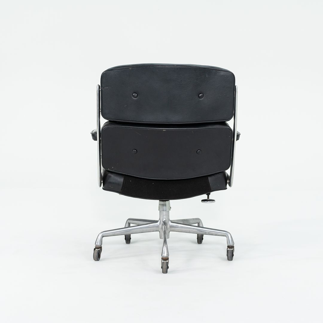 1968 Time Life Executive Desk Chair, Model 3474 by Charles and Ray Eames for Herman Miller in Black Leather with 5-Star Base 12+ Available