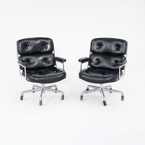 1968 Time Life Executive Desk Chair, Model 3474 by Charles and Ray Eames for Herman Miller in Black Leather with 5-Star Base 12+ Available