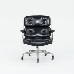 1968 Time Life Executive Desk Chair, Model 3474 by Charles and Ray Eames for Herman Miller in Black Leather with 5-Star Base 12+ Available