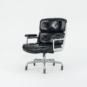 1968 Time Life Executive Desk Chair, Model 3474 by Charles and Ray Eames for Herman Miller in Black Leather with 5-Star Base 12+ Available