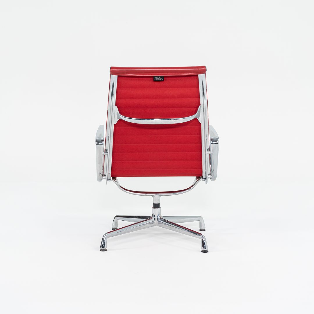 SOLD 2004 Aluminum Group Lounge Chair, Model EA124 by Ray and Charles Eames for Vitra Aluminum, Leather, Padding, Plastic, Rubber