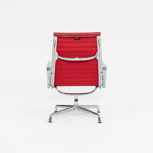 SOLD 2004 Aluminum Group Lounge Chair, Model EA124 by Ray and Charles Eames for Vitra Aluminum, Leather, Padding, Plastic, Rubber