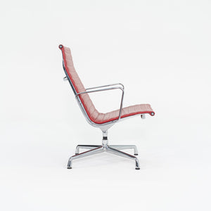 SOLD 2004 Aluminum Group Lounge Chair, Model EA124 by Ray and Charles Eames for Vitra Aluminum, Leather, Padding, Plastic, Rubber