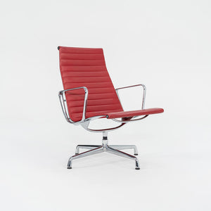 SOLD 2004 Aluminum Group Lounge Chair, Model EA124 by Ray and Charles Eames for Vitra Aluminum, Leather, Padding, Plastic, Rubber