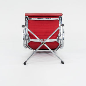 SOLD 2004 Aluminum Group Lounge Chair, Model EA124 by Ray and Charles Eames for Vitra Aluminum, Leather, Padding, Plastic, Rubber
