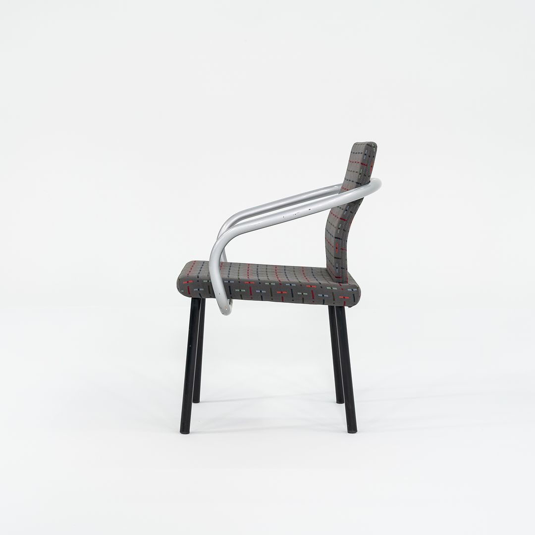 1990s Mandarin Chair by Ettore Sottsass for Knoll Steel, Foam, Padding, Wood, Plastic