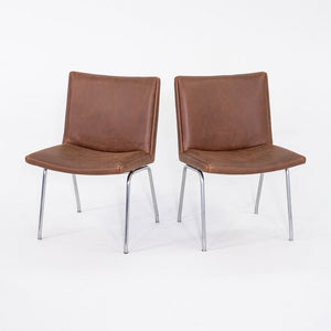 1960s Pair of Hans Wegner AP38 Airport Chairs A.P. Stolen of Denmark w/ Leather