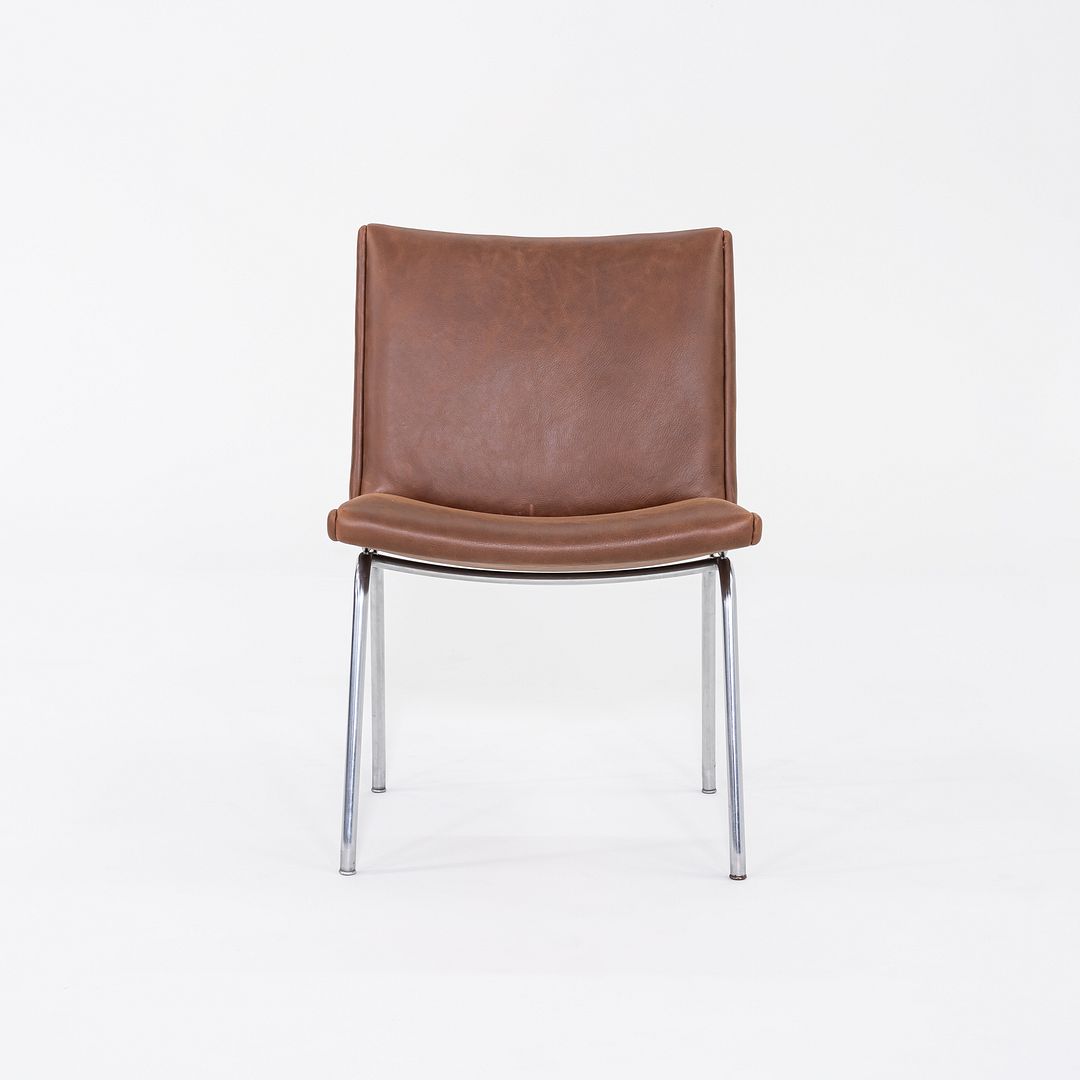1960s Pair of Hans Wegner AP38 Airport Chairs A.P. Stolen of Denmark w/ Leather