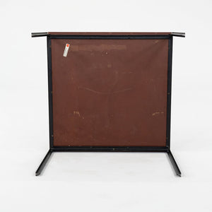1960s Florence Knoll T Angle 24 x 24 inch Side / End Table Steel & Wood Veneer