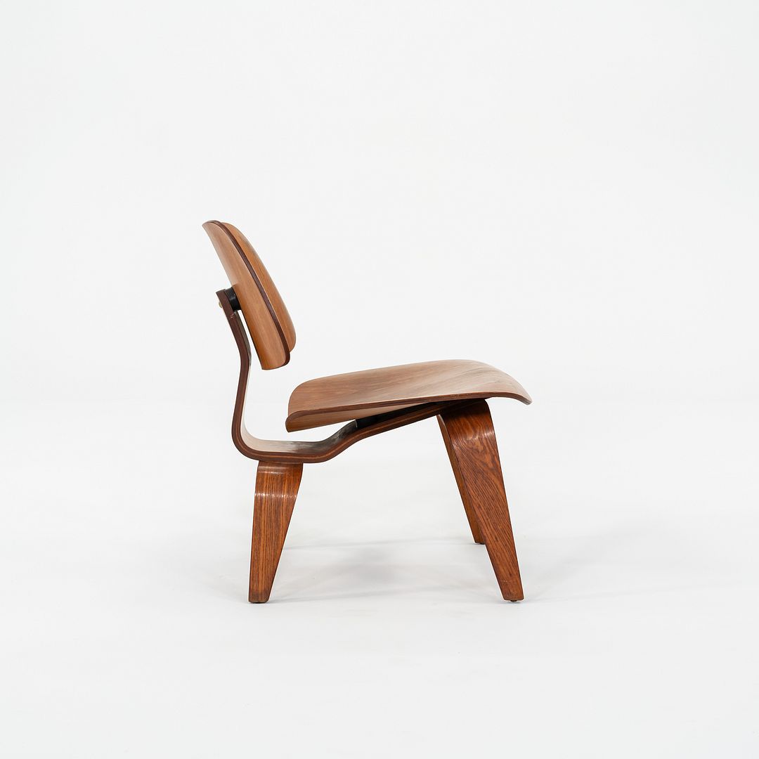 C. 1948 Herman Miller and Evans Charles & Ray Eames LCW Lounge Chair Calico Ash