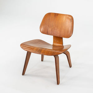 C. 1948 Herman Miller and Evans Charles & Ray Eames LCW Lounge Chair Calico Ash