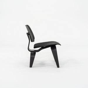 1952 Herman Miller Eames LCW Lounge Chair Crafted in Ebonized Ash Plywood Black