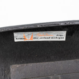 1952 Herman Miller Eames LCW Lounge Chair Crafted in Ebonized Ash Plywood Black