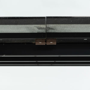 2006 Custom Black Granite and Chromed Steel Conference or Dining Table 72x72in