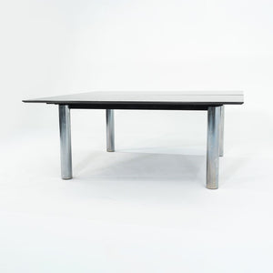 2006 Custom Black Granite and Chromed Steel Conference or Dining Table 72x72in
