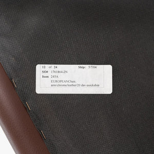 2004 Mies van der Rohe for Knoll Brno Thin Pad Tubular Dining Arm Chair 4x Avail