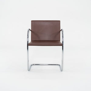 2004 Mies van der Rohe for Knoll Brno Thin Pad Tubular Dining Arm Chair 4x Avail